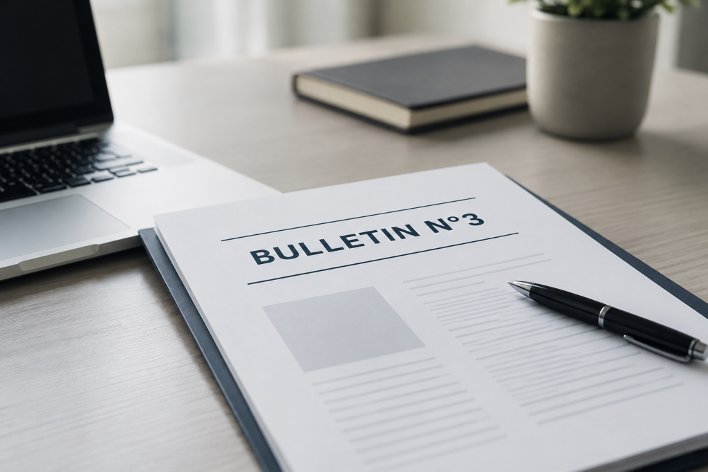 Demande Bulletin n°3 B3